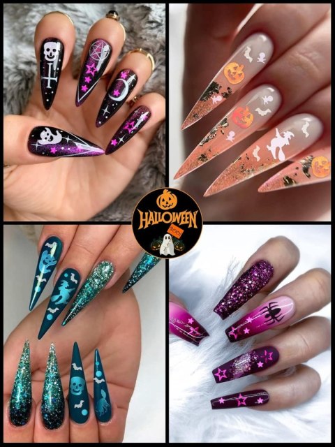 KOLOROWE HOLOGRAFICZNE CEKINY DO PAZNOKCI HALLOWEEN MIX 100G KOLOROWE HOLOGRAFICZNE CEKINY DO PAZNOKCI HALLOWEEN MIX 100G