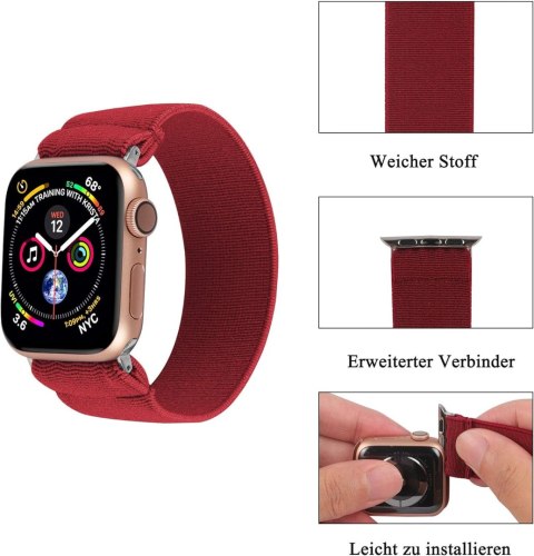 PASEK DO APPLE WATCH SERIES 38 MM/ 40 MM IWATCH SERIES 5 4 3 2 1 CZERWONY PASEK DO APPLE WATCH SERIES 38 MM/ 40 MM IWATCH SERIES 5 4 3 2 1 CZERWONY