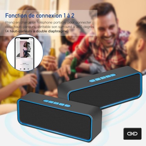 PRZENOŚNY GŁOŚNIK BEZPRZEWODOWY 1500mAh Hi-Fi 3D OBSŁUGA KART TF AUX PRZENOŚNY GŁOŚNIK BEZPRZEWODOWY 1500mAh Hi-Fi 3D OBSŁUGA KART TF AUX