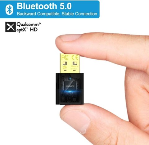 ADAPTER BLUETOOTH 5.0 USB DO SŁUCHAWEK TV PS PC TYLKO DO DŹWIĘKU ADAPTER BLUETOOTH 5.0 USB DO SŁUCHAWEK TV PS PC TYLKO DO DŹWIĘKU