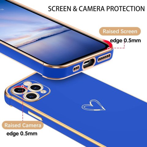 ETUI APPLE IPHONE 11 PRO SILIKONOWE NIEBIESKIE ZŁOTE SERDUSZKO A2160 ETUI APPLE IPHONE 11 PRO SILIKONOWE NIEBIESKIE ZŁOTE SERDUSZKO A2160