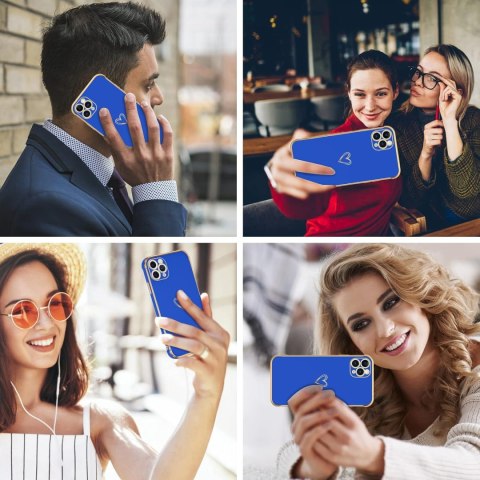 ETUI APPLE IPHONE 11 PRO SILIKONOWE NIEBIESKIE ZŁOTE SERDUSZKO A2160 ETUI APPLE IPHONE 11 PRO SILIKONOWE NIEBIESKIE ZŁOTE SERDUSZKO A2160