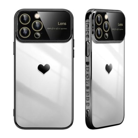 ETUI APPLE IPHONE 15 PRO MAX CZARNA RAMKA SERDUSZKO OCHRONA APARATU ETUI APPLE IPHONE 15 PRO MAX CZARNA RAMKA SERDUSZKO OCHRONA APARATU