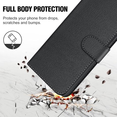 ETUI POKROWIEC APPLE IPHONE 12/12 PRO CASE ZAMYKANY Z KLAPKĄ CZARNY SOLIDNY ETUI POKROWIEC APPLE IPHONE 12/12 PRO CASE ZAMYKANY Z KLAPKĄ CZARNY SOLIDNY