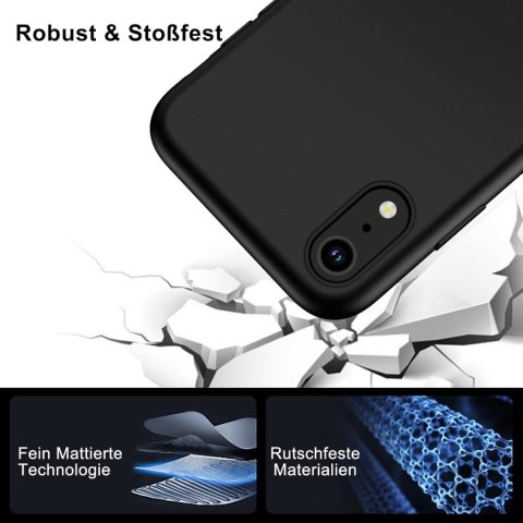 ETUI POKROWIEC DO APPLE IPHONE XR SILIKONOWE CZARNE PLECKI WYTRZYMAŁY CASE ETUI POKROWIEC DO APPLE IPHONE XR SILIKONOWE CZARNE PLECKI WYTRZYMAŁY CASE