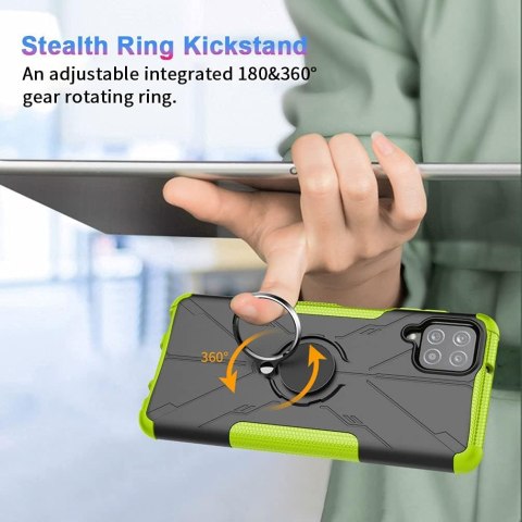 ETUI POKROWIEC DO SAMSUNG GALAXY A12 5G CZARNE NIEBIESKIE Z PIERŚCIENIEM ETUI POKROWIEC DO SAMSUNG GALAXY A12 5G CZARNE NIEBIESKIE Z PIERŚCIENIEM