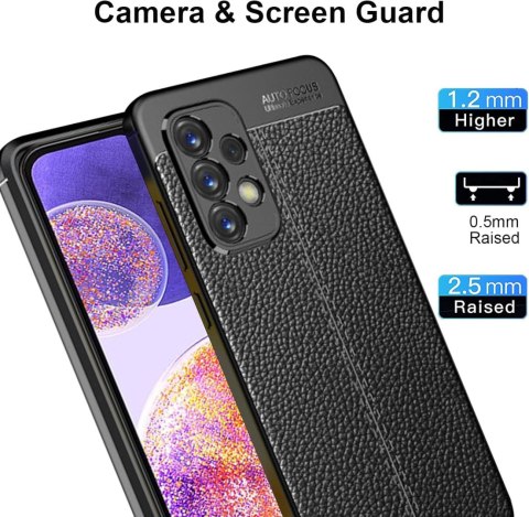 ETUI POKROWIEC DO SAMSUNG GALAXY A23 4G CZARNE SOLIDNE PLECKI EKOSKÓRA ETUI POKROWIEC DO SAMSUNG GALAXY A23 4G CZARNE SOLIDNE PLECKI EKOSKÓRA
