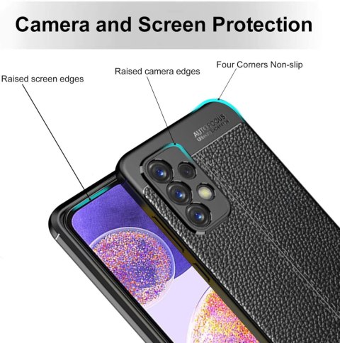 ETUI POKROWIEC DO SAMSUNG GALAXY A23 4G CZARNE SOLIDNE PLECKI EKOSKÓRA ETUI POKROWIEC DO SAMSUNG GALAXY A23 4G CZARNE SOLIDNE PLECKI EKOSKÓRA