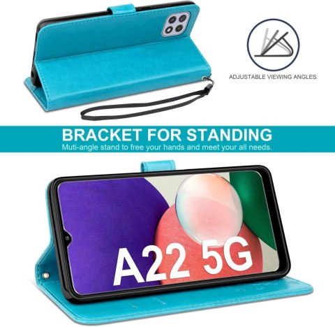 ETUI POKROWIEC SAMSUNG GALAXY A22 5G ZAMYKANE Z KLAPKĄ +2x SZKŁO HARTOWANE ETUI POKROWIEC SAMSUNG GALAXY A22 5G ZAMYKANE Z KLAPKĄ +2x SZKŁO HARTOWANE