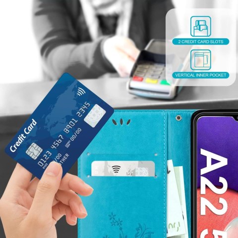 ETUI POKROWIEC SAMSUNG GALAXY A22 5G ZAMYKANE Z KLAPKĄ +2x SZKŁO HARTOWANE ETUI POKROWIEC SAMSUNG GALAXY A22 5G ZAMYKANE Z KLAPKĄ +2x SZKŁO HARTOWANE