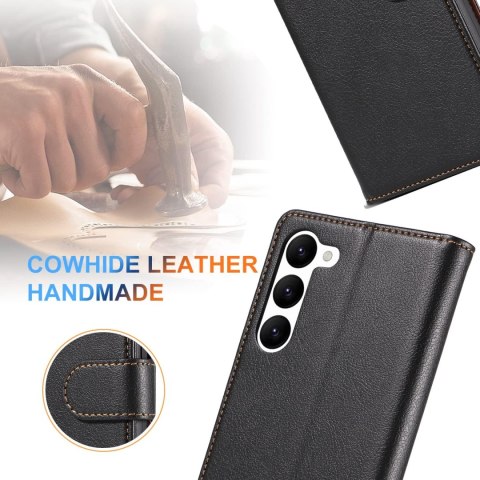 ETUI Z KLAPKĄ SAMSUNG GALAXY S23 CASE CZARNY Z EKOSKÓRY ELEGANCKI SM-S911B ETUI Z KLAPKĄ SAMSUNG GALAXY S23 CASE CZARNY Z EKOSKÓRY ELEGANCKI SM-S911B