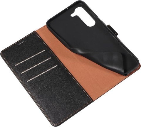 ETUI Z KLAPKĄ SAMSUNG GALAXY S23 CASE CZARNY Z EKOSKÓRY ELEGANCKI SM-S911B ETUI Z KLAPKĄ SAMSUNG GALAXY S23 CASE CZARNY Z EKOSKÓRY ELEGANCKI SM-S911B