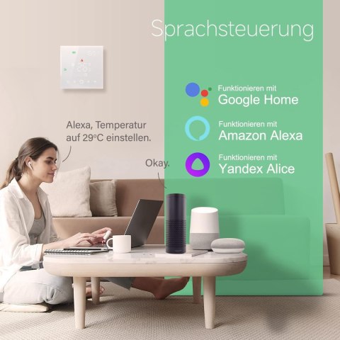 INTELIGENTNY TERMOSTAT STEROWNIK GRZEWCZY POKOJOWY GRZANIE WODĄ WIFI INTELIGENTNY TERMOSTAT STEROWNIK GRZEWCZY POKOJOWY GRZANIE WODĄ WIFI