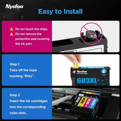 TUSZE DO EPSON 603XL 4xBLACK 1xY/M/C XP-3100 XP-3150 XP-3155 XP-2100 TUSZE DO EPSON 603XL 4xBLACK 1xY/M/C XP-3100 XP-3150 XP-3155 XP-2100