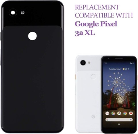 TYLNA POKRYWA KLAPKA BATERII GOOGLE PIXEL 3A XL CZARNA SOLIDNA G020C, G020G TYLNA POKRYWA KLAPKA BATERII GOOGLE PIXEL 3A XL CZARNA SOLIDNA G020C, G020G