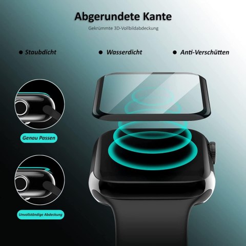 2x FOLIA OCHRONNA NA ZEGAREK APPLE WATCH 7/8/9 45MM Z CZARNĄ RAMKĄ 2x FOLIA OCHRONNA NA ZEGAREK APPLE WATCH 7/8/9 45MM Z CZARNĄ RAMKĄ
