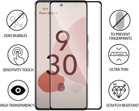 2x SZKŁO HARTOWANE 9H GOOGLE PIXEL 6 PRO TRANSPARENTNE Z CZARNĄ RAMKĄ 2x SZKŁO HARTOWANE 9H GOOGLE PIXEL 6 PRO TRANSPARENTNE Z CZARNĄ RAMKĄ