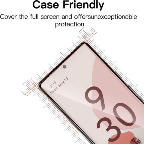 2x SZKŁO HARTOWANE 9H GOOGLE PIXEL 6 PRO TRANSPARENTNE Z CZARNĄ RAMKĄ 2x SZKŁO HARTOWANE 9H GOOGLE PIXEL 6 PRO TRANSPARENTNE Z CZARNĄ RAMKĄ
