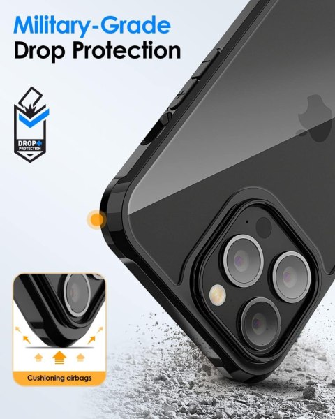 ERUI POKROWIEC DO APPLE IPHONE 13 PRO CZARNE BEZBARWNE PLECKI ERUI POKROWIEC DO APPLE IPHONE 13 PRO CZARNE BEZBARWNE PLECKI