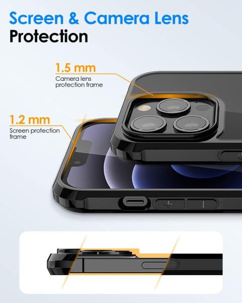 ERUI POKROWIEC DO APPLE IPHONE 13 PRO CZARNE BEZBARWNE PLECKI ERUI POKROWIEC DO APPLE IPHONE 13 PRO CZARNE BEZBARWNE PLECKI