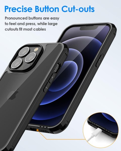ERUI POKROWIEC DO APPLE IPHONE 13 PRO CZARNE BEZBARWNE PLECKI ERUI POKROWIEC DO APPLE IPHONE 13 PRO CZARNE BEZBARWNE PLECKI