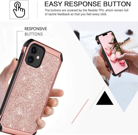 ETUI APPLE IPHONE 12 MINI SILIKONOWE RÓŻOWE BROKATOWE WZMOCNIONE ROGI ETUI APPLE IPHONE 12 MINI SILIKONOWE RÓŻOWE BROKATOWE WZMOCNIONE ROGI