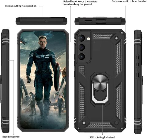 ETUI CASE SAMSUNG GALAXY S22+ 5G CZARNY Z PODSTAWKĄ WZMOCNIONY SM-S906B ETUI CASE SAMSUNG GALAXY S22+ 5G CZARNY Z PODSTAWKĄ WZMOCNIONY SM-S906B