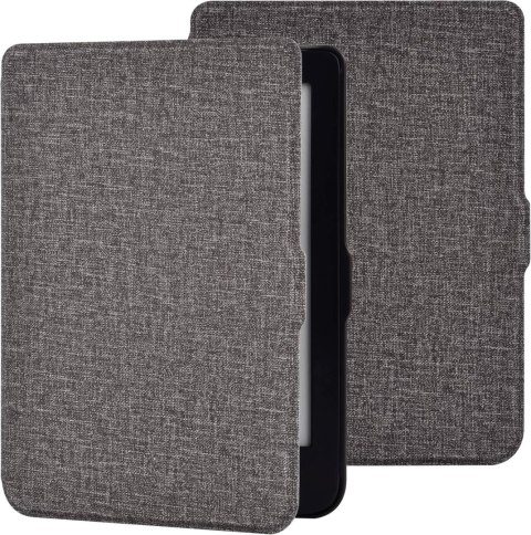 ETUI CZYTNIK KSIĄŻEK KINDLE 10 GEN 2019 6" SZARY Z TKANINY ELEGANCKI ETUI CZYTNIK KSIĄŻEK KINDLE 10 GEN 2019 6" SZARY Z TKANINY ELEGANCKI