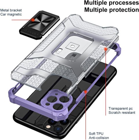 ETUI DO APPLE IPHONE 11 PRO FIOLETOWE PRZEZROCZYSTE PLECKI +SZKŁO HARTOWANE ETUI DO APPLE IPHONE 11 PRO FIOLETOWE PRZEZROCZYSTE PLECKI +SZKŁO HARTOWANE