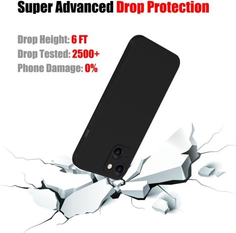 ETUI POKROWIEC DO APPLE IPHONE 13 6.1" SILIKONOWE CZARNE A2482 A2882 ETUI POKROWIEC DO APPLE IPHONE 13 6.1" SILIKONOWE CZARNE A2482 A2882
