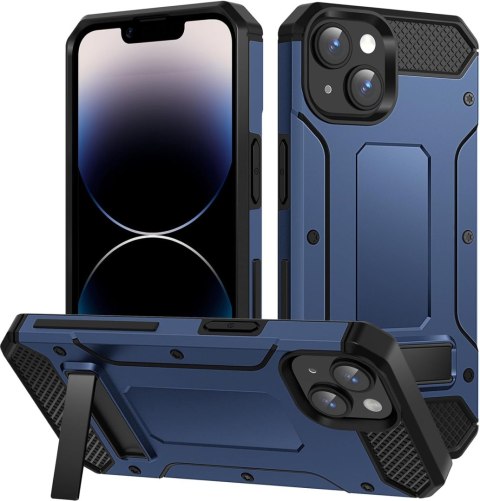 ETUI POKROWIEC DO APPLE IPHONE 13/14 NIEBIESKIE PANCERNE Z PODSTAWKĄ ETUI POKROWIEC DO APPLE IPHONE 13/14 NIEBIESKIE PANCERNE Z PODSTAWKĄ