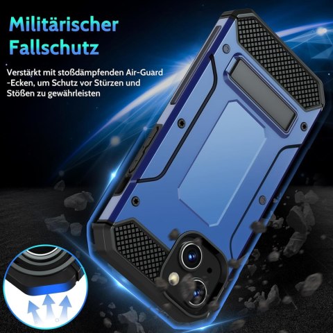 ETUI POKROWIEC DO APPLE IPHONE 13/14 NIEBIESKIE PANCERNE Z PODSTAWKĄ ETUI POKROWIEC DO APPLE IPHONE 13/14 NIEBIESKIE PANCERNE Z PODSTAWKĄ