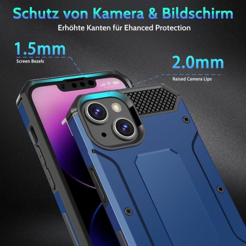ETUI POKROWIEC DO APPLE IPHONE 13/14 NIEBIESKIE PANCERNE Z PODSTAWKĄ ETUI POKROWIEC DO APPLE IPHONE 13/14 NIEBIESKIE PANCERNE Z PODSTAWKĄ