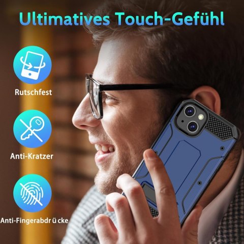 ETUI POKROWIEC DO APPLE IPHONE 13/14 NIEBIESKIE PANCERNE Z PODSTAWKĄ ETUI POKROWIEC DO APPLE IPHONE 13/14 NIEBIESKIE PANCERNE Z PODSTAWKĄ