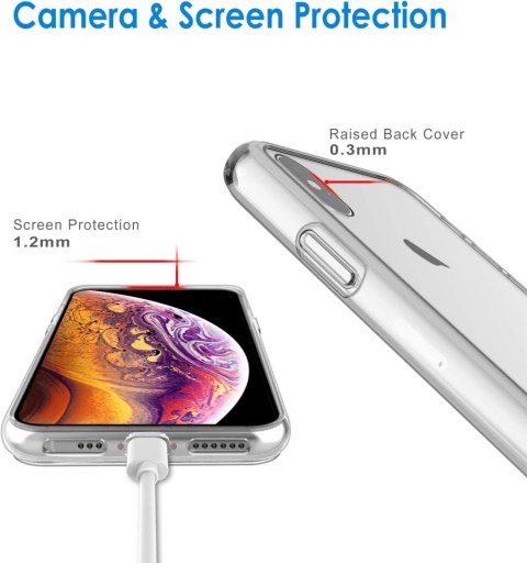 ETUI POKROWIEC SILIKONOWY DO IPHONE XS/X 5.8' BEZBARWNY SOLIDNY ETUI POKROWIEC SILIKONOWY DO IPHONE XS/X 5.8' BEZBARWNY SOLIDNY