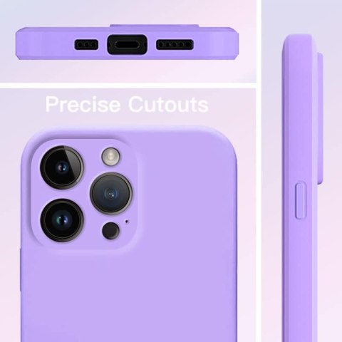 ETUI RAMKA APPLE IPHONE 14 PRO MAX FIOLETOWE SILIKONOWE SOLIDNE A2894 A2651 ETUI RAMKA APPLE IPHONE 14 PRO MAX FIOLETOWE SILIKONOWE SOLIDNE A2894 A2651
