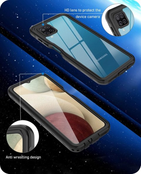 ETUI SAMSUNG GALAXY A12 CASE BUMPER CZARNA RAMKA OCHRONA EKRANU ETUI SAMSUNG GALAXY A12 CASE BUMPER CZARNA RAMKA OCHRONA EKRANU