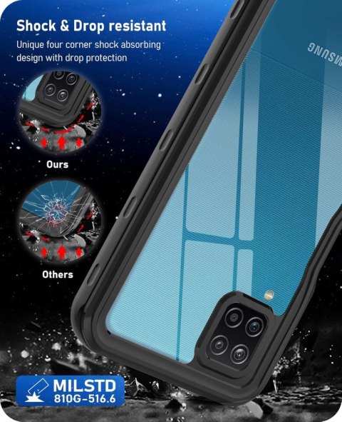 ETUI SAMSUNG GALAXY A12 CASE BUMPER CZARNA RAMKA OCHRONA EKRANU ETUI SAMSUNG GALAXY A12 CASE BUMPER CZARNA RAMKA OCHRONA EKRANU