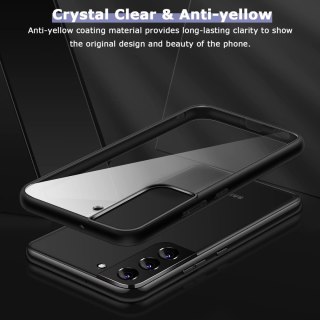 ETUI SAMSUNG GALAXY S22 CASE CZARNA RAMKA PRZEZROCZYSTE PLECKI SM-S901