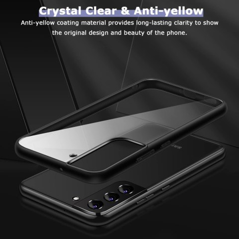 ETUI SAMSUNG GALAXY S22 CASE CZARNA RAMKA PRZEZROCZYSTE PLECKI SM-S901 ETUI SAMSUNG GALAXY S22 CASE CZARNA RAMKA PRZEZROCZYSTE PLECKI SM-S901