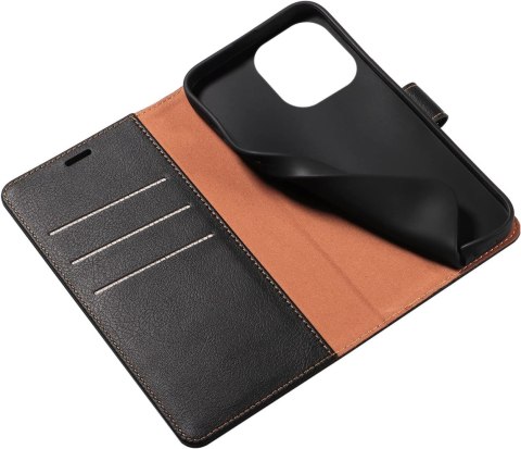 ETUI Z KLAPKĄ APPLE IPHONE 14 PRO MAX EKOSKÓRA CZARNY CASE +SZKŁO HARTOWANE ETUI Z KLAPKĄ APPLE IPHONE 14 PRO MAX EKOSKÓRA CZARNY CASE +SZKŁO HARTOWANE