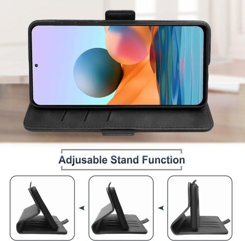 ETUI Z KLAPKĄ XIAOMI REDMI NOTE 10 PRO/PRO MAX CZARNE MIEJSCE NA KARTY ETUI Z KLAPKĄ XIAOMI REDMI NOTE 10 PRO/PRO MAX CZARNE MIEJSCE NA KARTY
