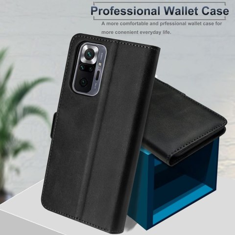 ETUI Z KLAPKĄ XIAOMI REDMI NOTE 10 PRO/PRO MAX CZARNE MIEJSCE NA KARTY ETUI Z KLAPKĄ XIAOMI REDMI NOTE 10 PRO/PRO MAX CZARNE MIEJSCE NA KARTY