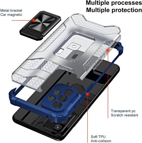 ETUI Z PIERŚCIENIEM SAMSUNG GALAXY A72 5G/4G NIEBIESKIE + SZKŁO HARTOWANE ETUI Z PIERŚCIENIEM SAMSUNG GALAXY A72 5G/4G NIEBIESKIE + SZKŁO HARTOWANE