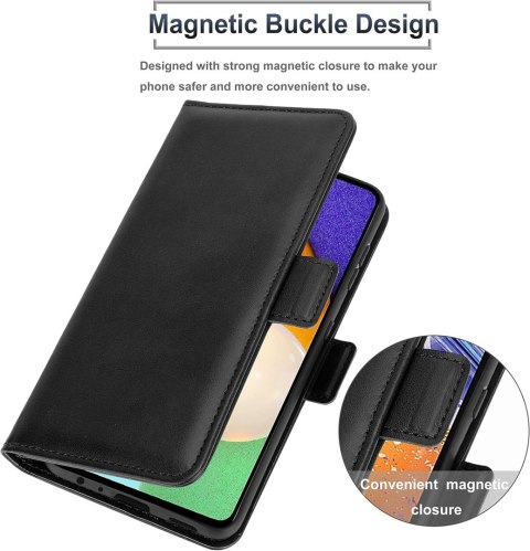 ETUI ZAMYKANE Z KLAPKĄ DO SAMSUNG GALAXY A52 4G/5G CZARNE MIEJSCE NA KARTY ETUI ZAMYKANE Z KLAPKĄ DO SAMSUNG GALAXY A52 4G/5G CZARNE MIEJSCE NA KARTY