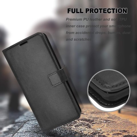 ETUI ZAMYKANE Z KLAPKĄ SAMSUNG GALAXY A72 5G/4G CZARNE MIEJSCE NA KARTY ETUI ZAMYKANE Z KLAPKĄ SAMSUNG GALAXY A72 5G/4G CZARNE MIEJSCE NA KARTY