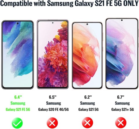 SZKŁO HARTOWANE SAMSUNG GALAXY S21 FE 5G OCHRONA APARATU 3 SZTUKI SM-G990B SZKŁO HARTOWANE SAMSUNG GALAXY S21 FE 5G OCHRONA APARATU 3 SZTUKI SM-G990B