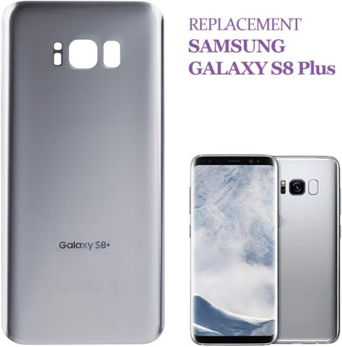 TYLNA POKRYWA KLAPKA BATERII SAMSUNG GALAXY S8+ SREBRNA G955F G955 +KLEJ TYLNA POKRYWA KLAPKA BATERII SAMSUNG GALAXY S8+ SREBRNA G955F G955 +KLEJ