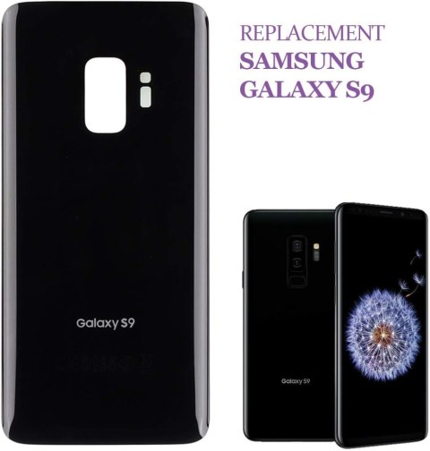TYLNA POKRYWA KLAPKA BATERII SAMSUNG GALAXY S9 CZARNA G960 +KLEJ TYLNA POKRYWA KLAPKA BATERII SAMSUNG GALAXY S9 CZARNA G960 +KLEJ