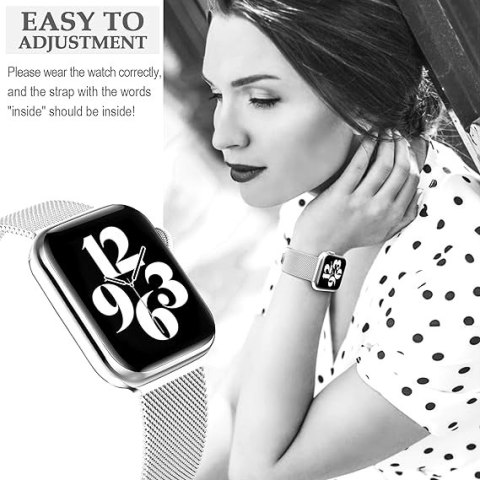 BRANSOLETA DO ZEGARKA STRAP APPLE WATCH ULTRA 8/7/6/5/4/SE2 SZARY 38/40mm BRANSOLETA DO ZEGARKA STRAP APPLE WATCH ULTRA 8/7/6/5/4/SE2 SZARY 38/40mm
